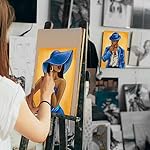 2 Pack Paint and Sip Canvas Painting Kit Pre Drawn Canvas for Painting for Adults Stretched Canvas Couples Games Date Night Afro Elegant Gentleman and Lady Couple Paint Party Valentines - Image 3