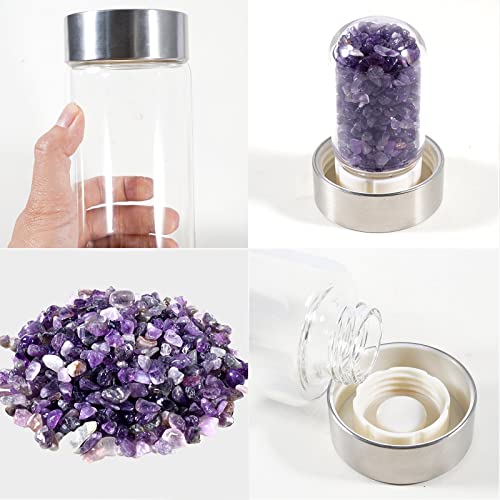 Soulnioi Crystal Glass Water Bottle Crystal - Image 3