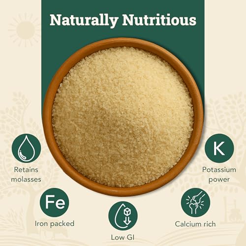 Image of Anveshan Artisanal Khaandsaari Sugar- 500g | 100% Natural, Sulphur-Free & Handcrafted from Sun-Dried Sugarcane | Low GI, Mineral-Rich, Gut-Friendly Sweetener for Tea, Desserts, Baking & Daily Use