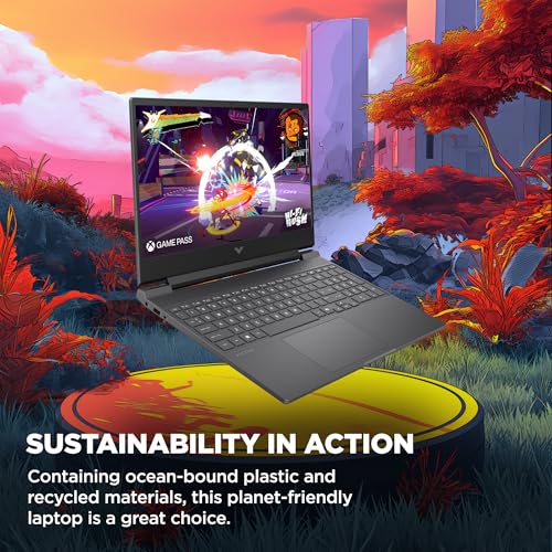 Image of HP Victus 15.6 inch Gaming Laptop, FHD 144Hz Display, AMD Ryzen 7 7445H, 16 GB RAM, 1 TB SSD, NVIDIA GeForce RTX 3050 GPU (6 GB Dedicated), Windows 11 Home, Mica Silver, 15-fb3100nr