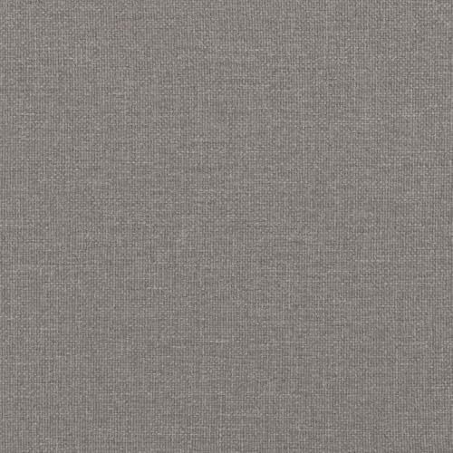 vidaXL Eckbettgestell mit Kopfteil Taupe 100 x 200 cm Stoff, Kompakter Daybed, modernes Bettgestell, platzsparendes Möbel, minimalistisches Design, ideal für kleine Schlafzimmer