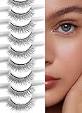 sawkit Classic Fake Eyelashes – 5-12mm Lash Extensions – Luxurious Natural Mink Lashes Eyelash Extensions – Comfortable and Easy to Apply – High-End Fiber Lashes for Superior Volume