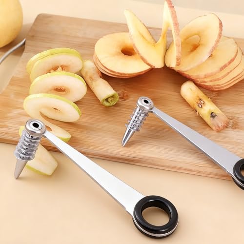 2 Pack Vegetable Spiralizer Potato Spiral Cutter, Stainless Steel Spiral Cutter for Potato Cucumber Carrot Onion and Vegetable, Practical Kitchen Gadgets - Image 7