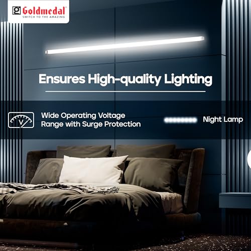 Image of Goldmedal Speedo 36W LED Batten for Living Room, Bedroom & Kitchen | 3600 Lumens Light Output | Energy Efficient Tubelight for Home | Aluminium housing | Cool Daylight (6500K)