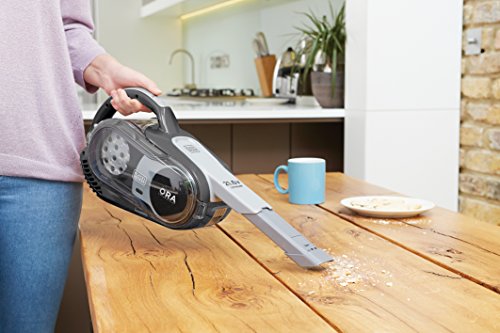 BLACK+DECKER Aspirateur à main sans fil, 40W, Polyvalent et Flexible avec Prolongateur et brosse rétractable, Autonomie: 17 min, 450 ml, 21,6V, HVFE2150LB-QW - Image 6