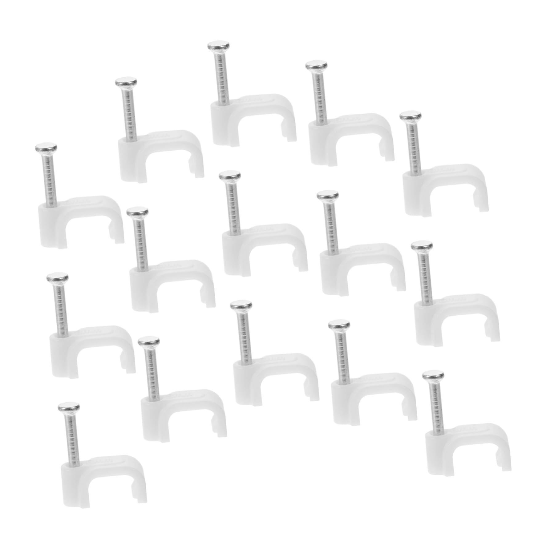 Angoily 1500stücke Kabelclips Für Ethernetkabel Praktische Wandclips Zur Kabelorganisation Einfache Installation Mit Nägeln Für Zuhause Und Büro