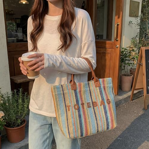 Image of PVC Tote Bag for Women Waterproof Plastic Jelly Tote Letter Print Hobo Handbag for Travel, Gift