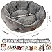 Asvin Small Dog Bed for Small Dogs, Cat Beds for Indoor Cats, Pet Bed for Puppy and Kitty, Extra Soft & Machine Washable with Anti-Slip & Water-Resistant Oxford Bottom, Grey, 20 inches