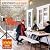 ROVSUN 1500W Outdoor Electric Heater, Freestanding & Wall-mounted Patio Heater with Remote Control, 12H Timer Adjustable Heights,3 Modes, 3s Instant Heating for Indoor Outdoor Backyard Garage, 2 Packs