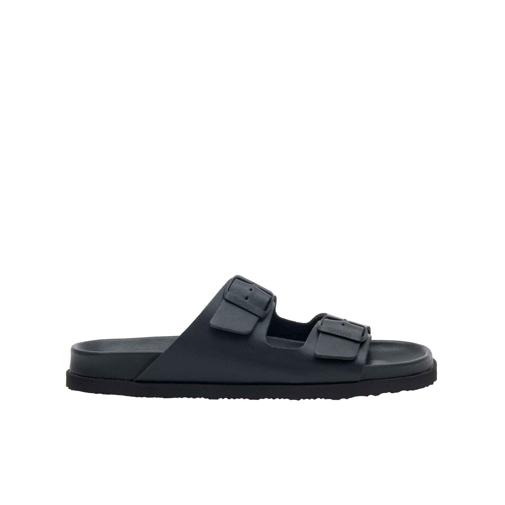 Scholl Men's Julien Over Sandal, Black, 11 UK