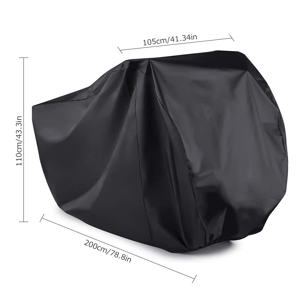 Maveek Fahrradabdeckung für 3 Fahrräder, wasserdicht, für Outdoor-Aufbewahrung, winterfest, Kälte, Regen, Schnee, Wind, Plane, Zelt, Schuppen, Staub, Schmutz