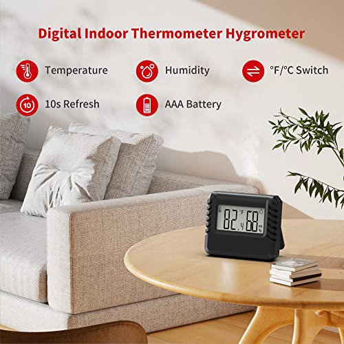 Kjmopro JH-MC01-1 Indoor Thermometer Hygrometer For Home, Room Thermometer Humidity Meter thumb #1