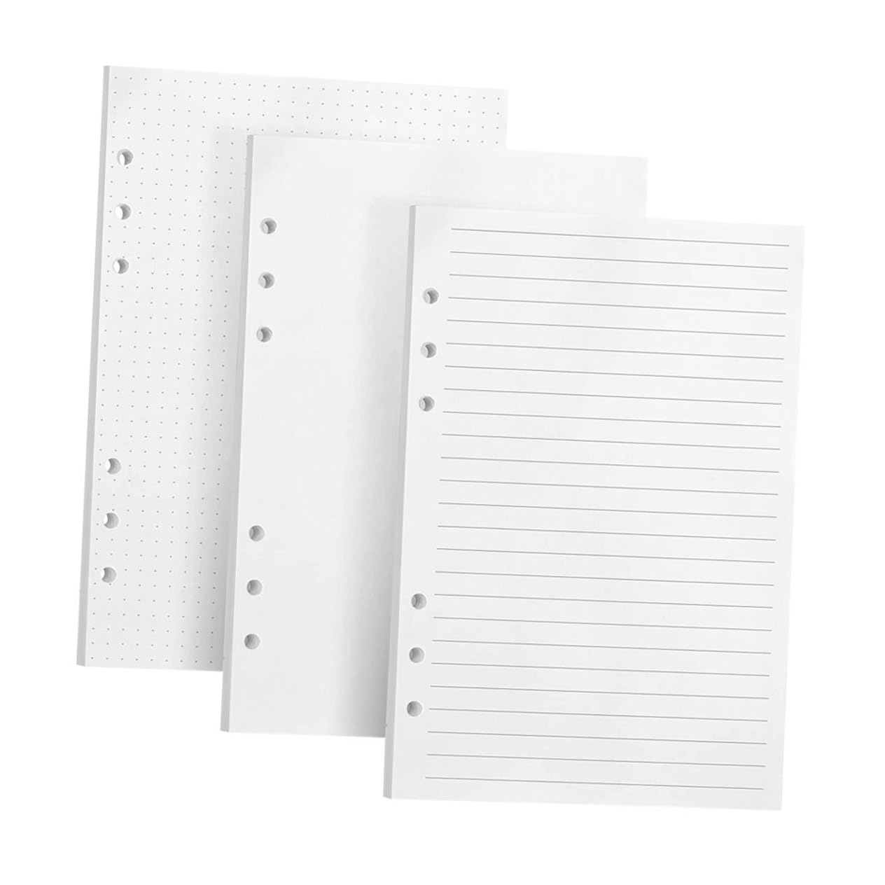 240stücke Papier Liniertes Nachfüllpapier Strapazierfähig zum Schreiben und Malen für Notizbücher und Tagebücher Flexibel Einsetzbar Hochwertiges Papier