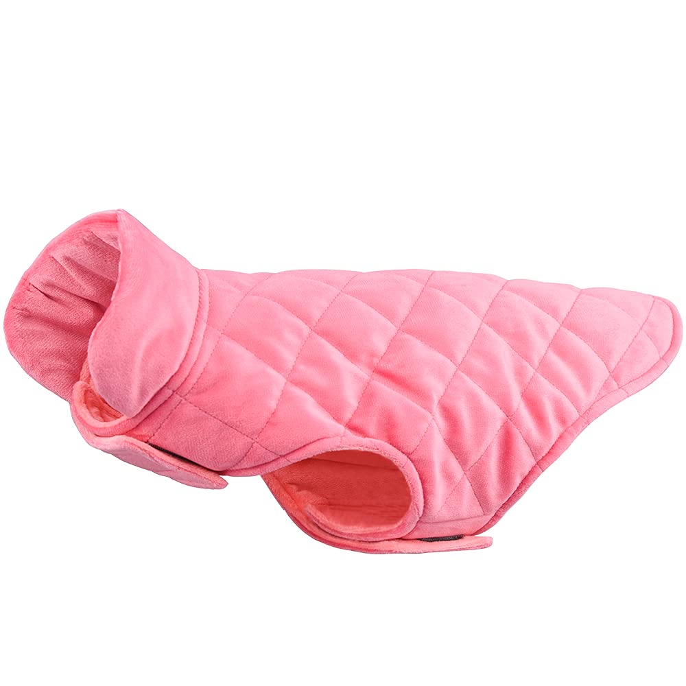 FUNAT Warm Clothes for Dogs in Velvet, Dog Clothes for Autumn and Winter, Thickened Plush Vest for Medium and Small Dogs