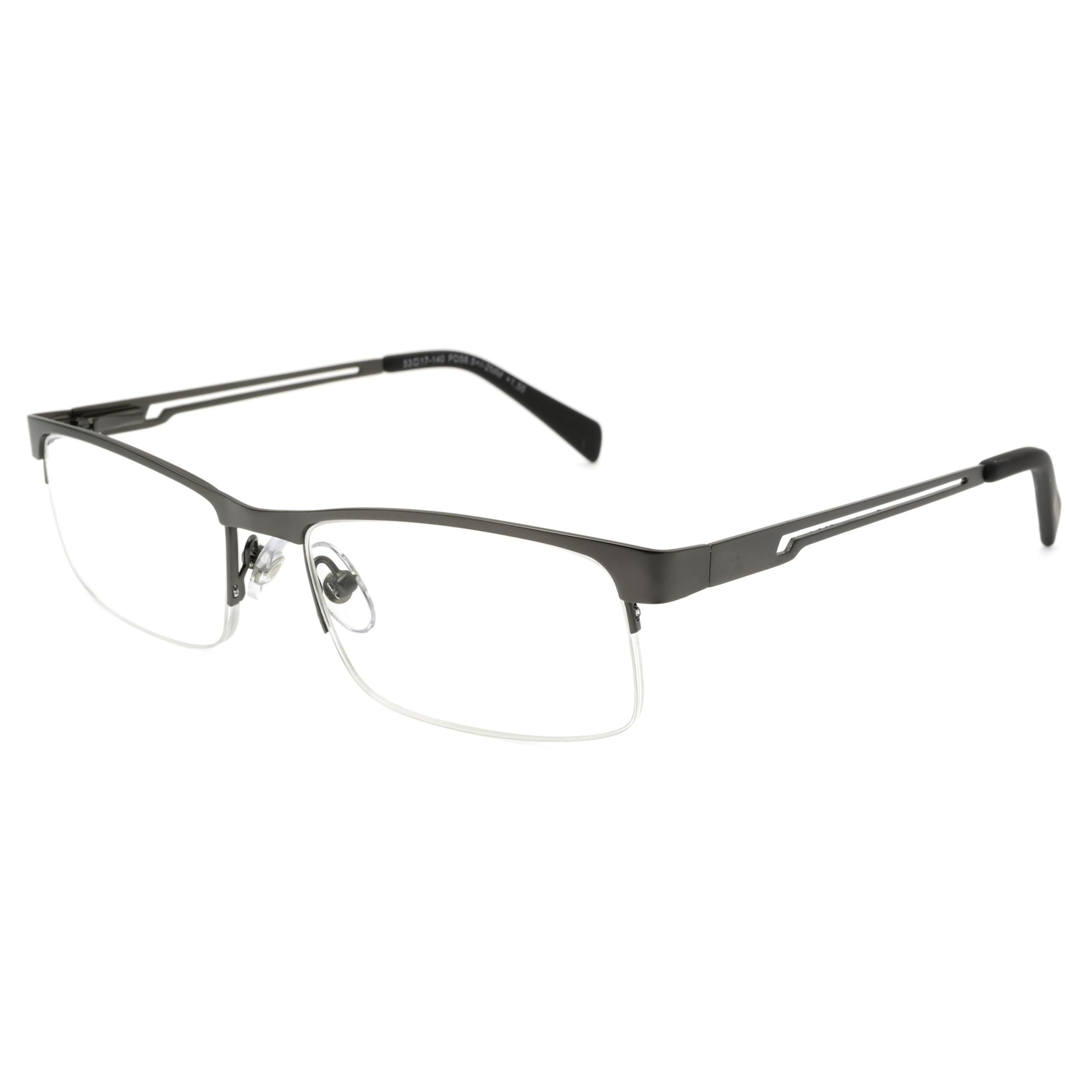 Foster Grant Men's Lamar PolarizedSquareReaders , Gunmetal ,2