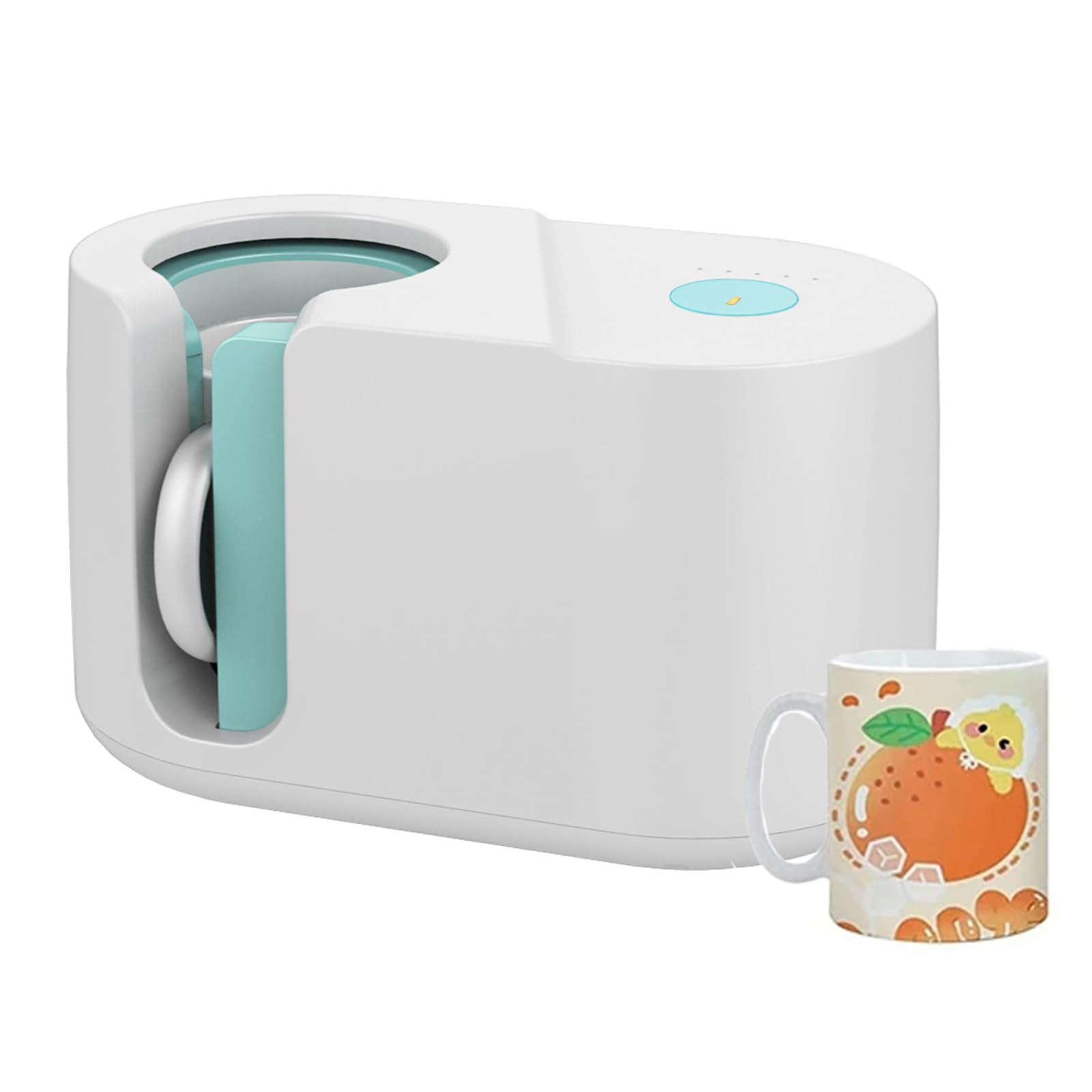 ERICAT Automatic Mug Heat Press Machine, Sublimation Mug Heat Press Printer(11oz-15oz), Temp 0-200℃ and Time 0-100s Adjustable, Intelligent Heat Press and Safe, for DIY Cups, Handicraft Workshop