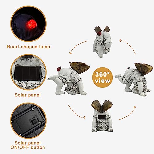 Suyorpe 00022 Garden Flower Fairy Outdoor Solar Decor,Fairy Garden Sculpture,Resin Ornaments thumb #3