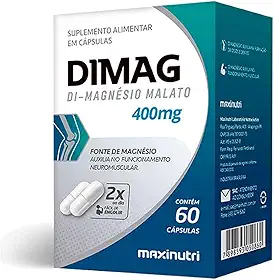 Dimag Dimalato de Magnésio 400mg 60 Cápsulas Maxinutri