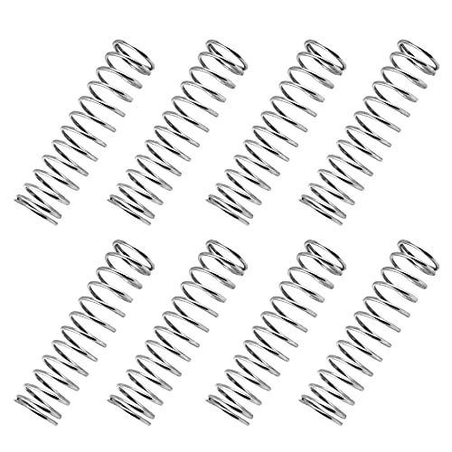 Dtoterul Ressort de Compression 50 Pièces Ressort Secateur Acier Inoxydable Ressort Comprimé Mécanique Diamètre du Fil 0.5mm pour Pelouses et Jardins