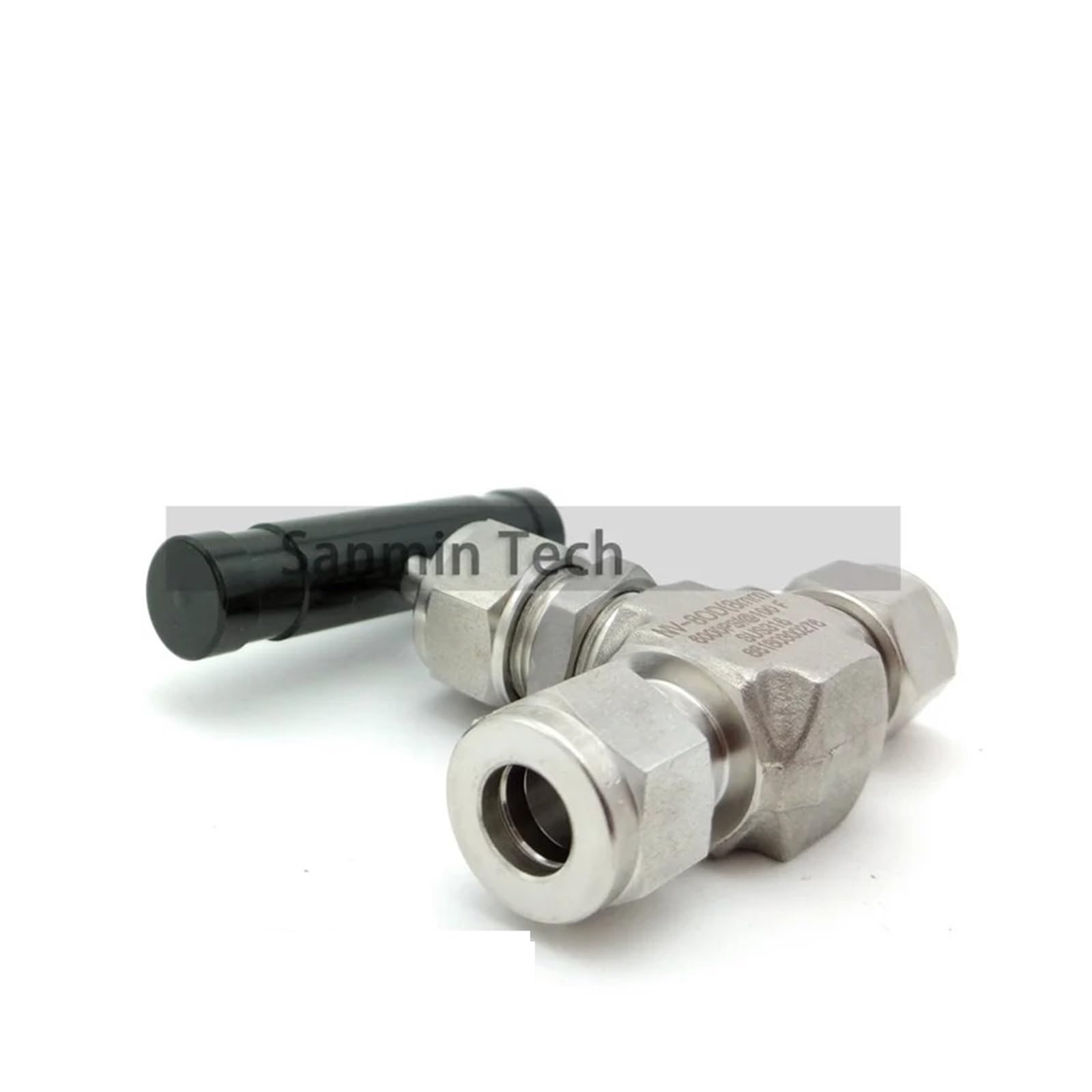 Mini-Nadelventil, Rohrende, Rohrventilstift, Edelstahlventil, 6000 psi, Luft, Wasser, for saubere Lebensmittel im Labor(NV-02OD 1-4 inch)