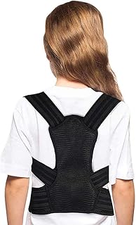DOACT Posture Corrector for Kids and Teens Upper Back Brace to Prevent Kyphosis, Slouching, and Humpback, Adjustable Back Posture Brace Under Clothes for Boys and Girls M