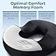 5 Star United Memory Foam Donut-Kissen Kissen zur Linderung von Hämorrhoiden und Steißbeinschmerzen, ergonomische U-Form, rutschfest - Schwarz Groß