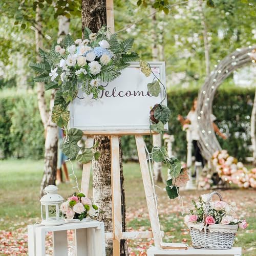 XONOR Artificial Silk Leaf Fern - Artificial Fern Leaves Stem Faux Greenery Plant for Cemetery Grave Headstone Wedding Home Garden Decoration (100Pcs, Dark Green)