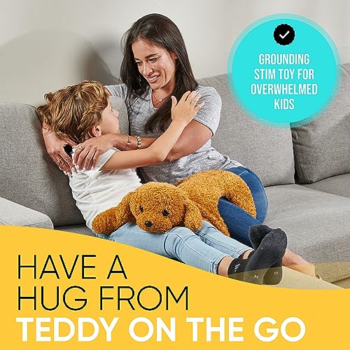 Image of FRIENDLY CUDDLE Weighted Lap Blanket for Kids & Adults - Kids Weighted Blanket - ASD, Sensory Processing Weighted Stuffed Animals Dog Toy - Microwavable Weighted Lap Pad for Kids, 5 Lbs.