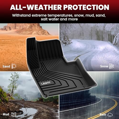 Image of LASFIT Floor Mats for Volvo XC60 2018-2026 Gas 5-Seat Only, with Cargo Mat
