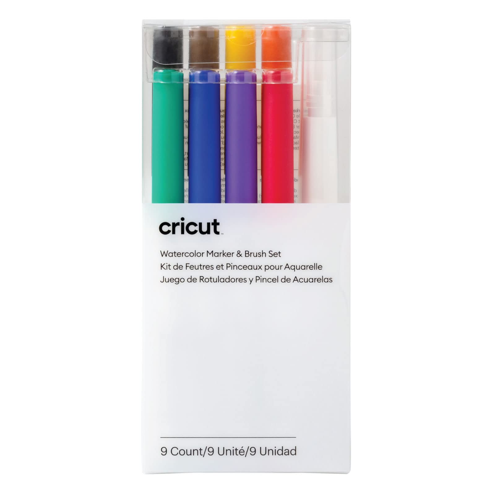 Cricut Watercolour Marker And Brush Set | 8 Watercolour Markers, 1 Water Brush | Create A Watercolour Masterpiece With Your Cricut Cutting Machine