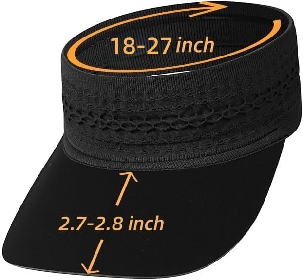 Gorra deportiva negra y rosa para protección solar miniatura 4