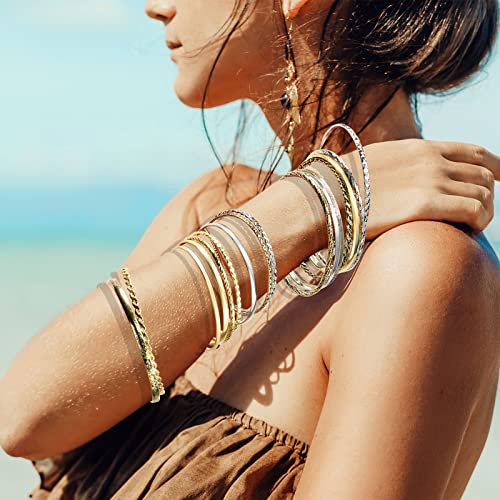 16 Pcs Bangle for Women Stackable Set Indian Bracelet Bangle Vintage Jewelry Wedding Gift3