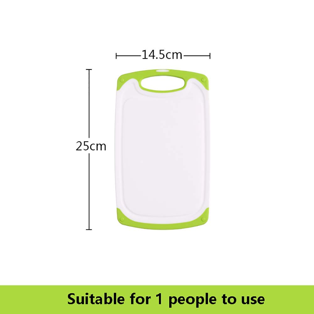 Panneau de découpage de cuisine de cuisine de cuisine avec des rainures de jus de fruits de jus, un coffre-fort de lave-vaisselle en plastique portable, une carte de supplément pour bébé Plaque de cou