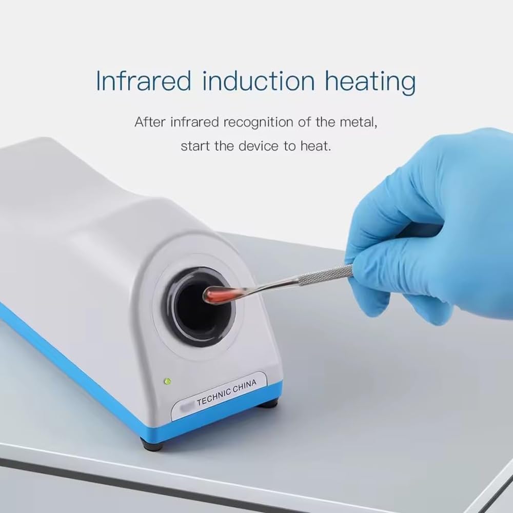 Calentador de cera dental, cuchillo de tallado de inducción de laboratorio, olla de encerado, sensor electrónico infrarrojo, sin llama de calentamiento rápido, para joyas