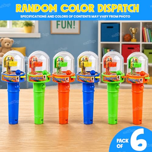 Image of Zest 4 Toyz Mini Finger Basketball Shooting Game Toy for Kids Handheld Mini Basketball Game Indoor Games Toy for Boys & Girls Toy Birthday Gift for Kids Assorted (Pack of 6)