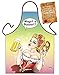 Grillschürze Magst a Busserl Bayer Comic Look Küchenschürze Schürze geil bedruckt Geschenk Set mit Grillmeister Urkunde
