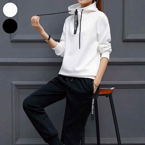 Amazon 新品 インスタ セットアップ 上下 ジャージ レディース トレーニング スポーツウェア L ホワイト トレーナー パーカー 通販 Amazon 新品 インスタ セットアップ 上下 ジャージ レディース トレーニング スポーツウェア L ホワイト トレーナー パーカー 通販