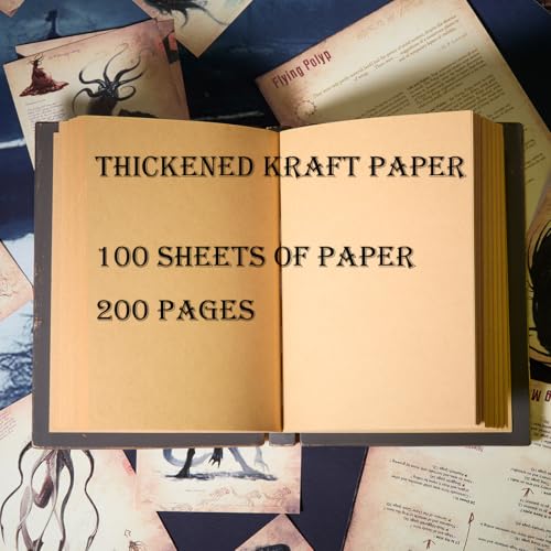 Carnet de notes Cthulhu 3D feuilles mobiles écriture journal de table rétro - 8