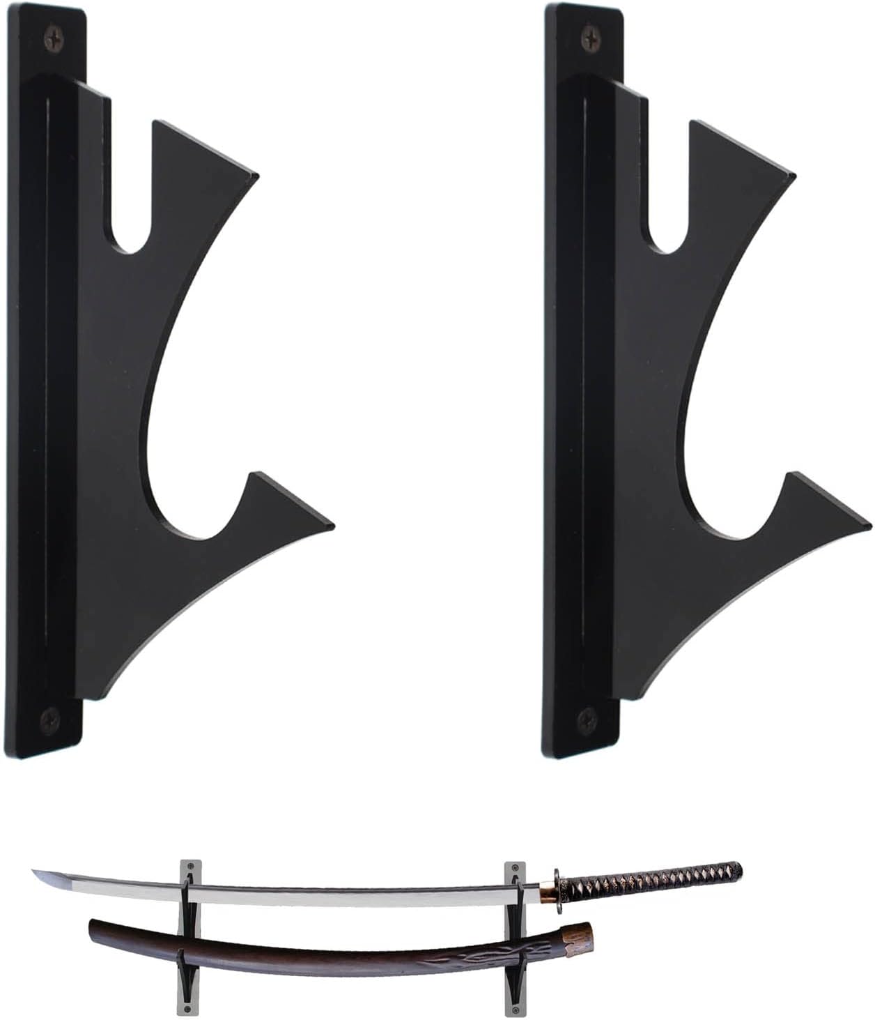 Sword Wall Mount Katana Holder Sword Holder 2 Tier Katana