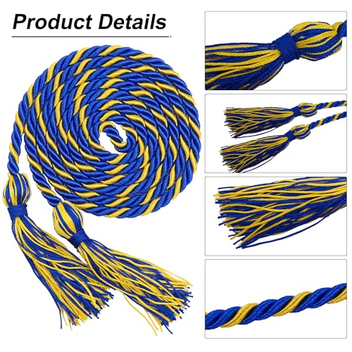 Image of GraduationMall Graduation Honor Cord 68 inch RoyalGold