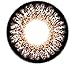 Produktbild Matlens - Pro Trend Farbige Kontaktlinsen mit Stärke Braun Royal Princess Mimi Big eyes NPW-B304 circle lens 2 Linsen 1 Kontaktlinsenbehälter 1 Pflegemittel 50ml
