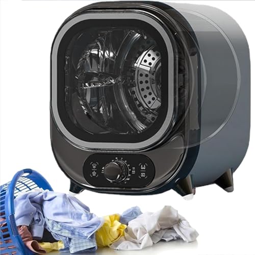 Xjymposium Secadora De Ropa De CondensacióN EléCtrica PortáTil, Compact 5 Kg Portable Condenser Dryer, Small Dryer with 0.8 Kg Load Capacity, Ideal For Apartments Electroplatedbrown