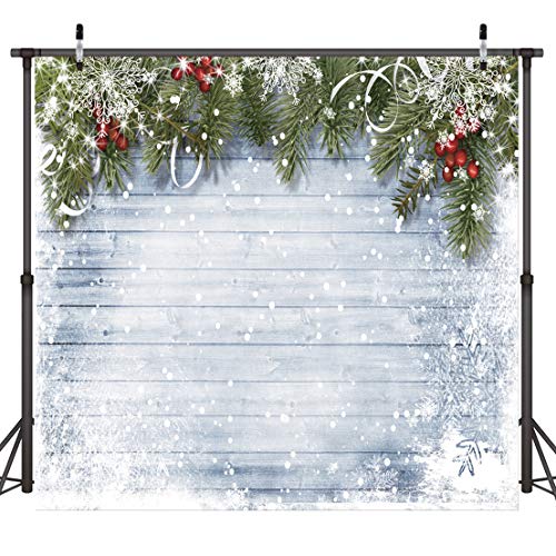 3 x 3 m Weihnachten Fotografie Hintergrund Holz Wand Weiß Schnee Hintergrund Weihnachten Dekoration Kulisse D219