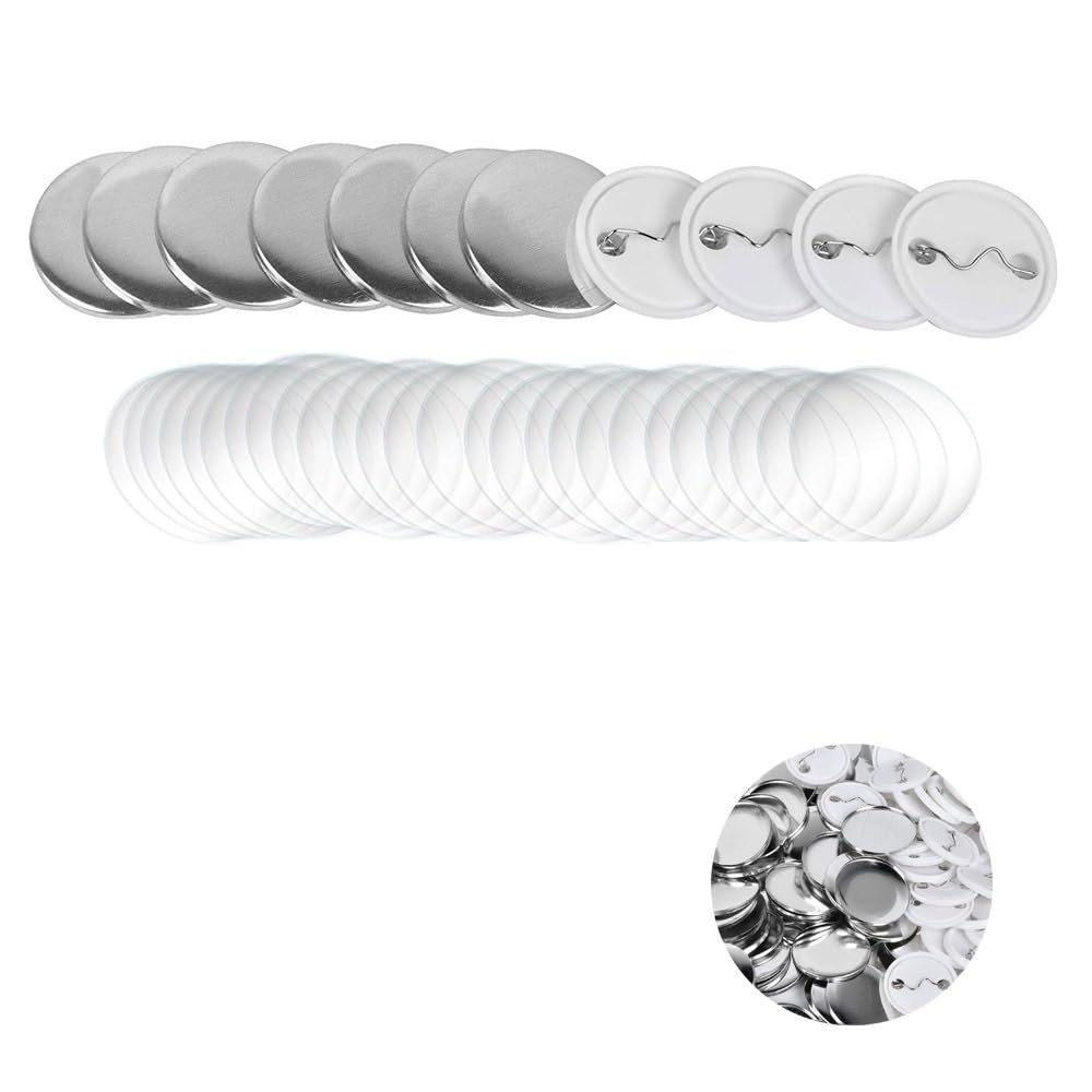 500Pcs 32MM Blank Badge Pin Button Maker Parts Sets Badge Button Material