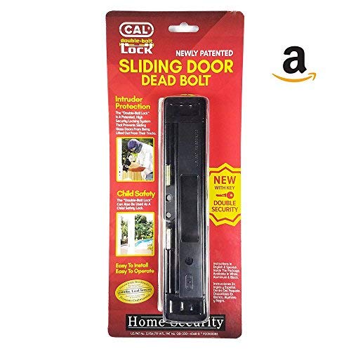 CAL Lock Smart Bolt Lock Sliding Door Latch Heavy Duty Steel Surface Double