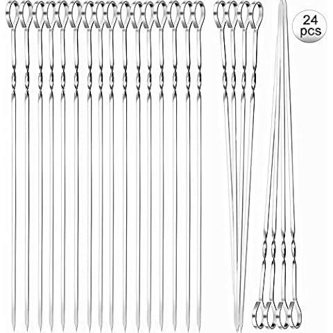 Brochettes en Acier Inoxydable Basicon 30cm Cover