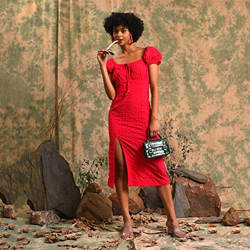 Image of PINACOLADA Women Stylish Casual Midi Dresses