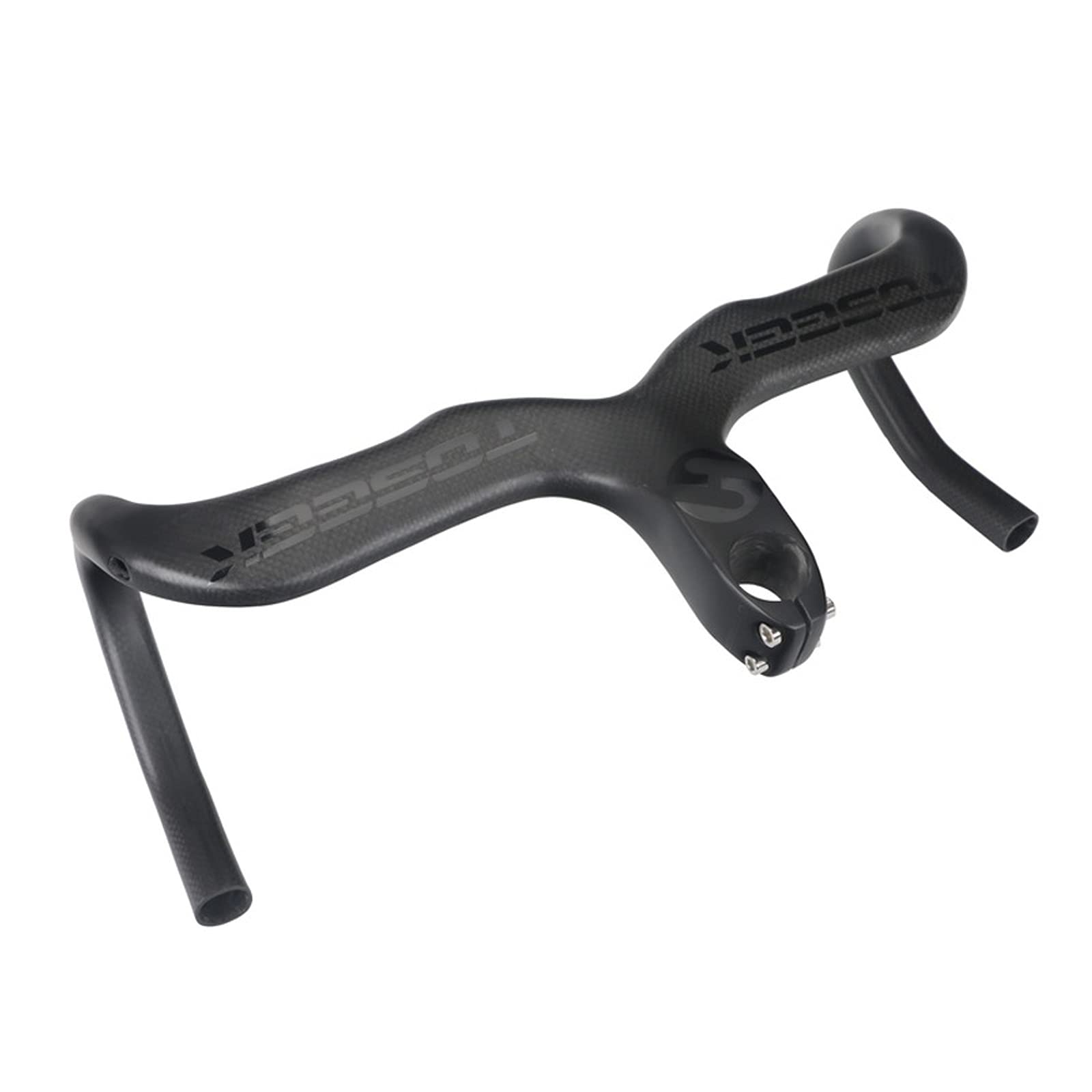Manubrio Bici Strada Carbonio Integrato 440mm 120mm – Leggero E Aerodinamico Per Corsa E Gravel
