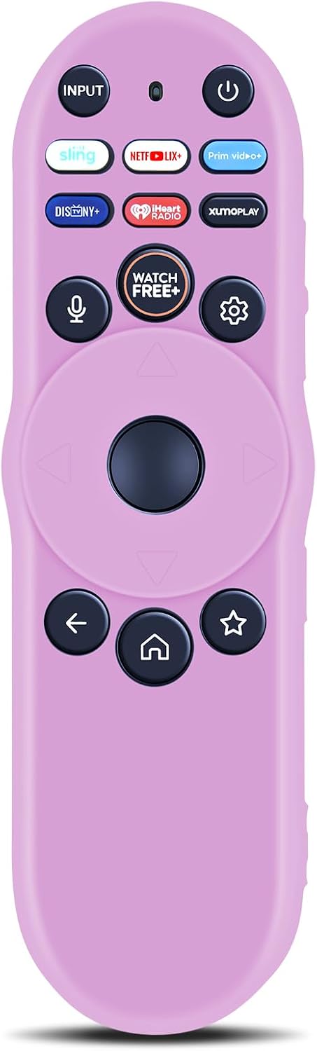 Replacement Remote Control Cover Compatible for VIZIO XRT270 Series Smart TV Remote Control, Silicone Controller Case Sleeve (Pink Glow-in-The-Dark)