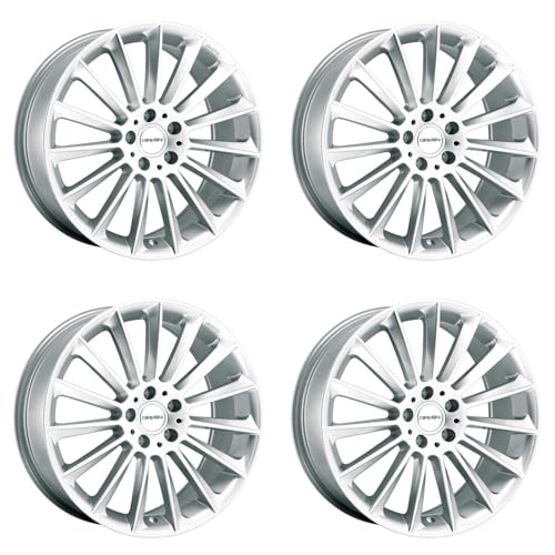 4x Carmani alloy rims 17 Fritz 9.0x21 ET30 5x112 white silver